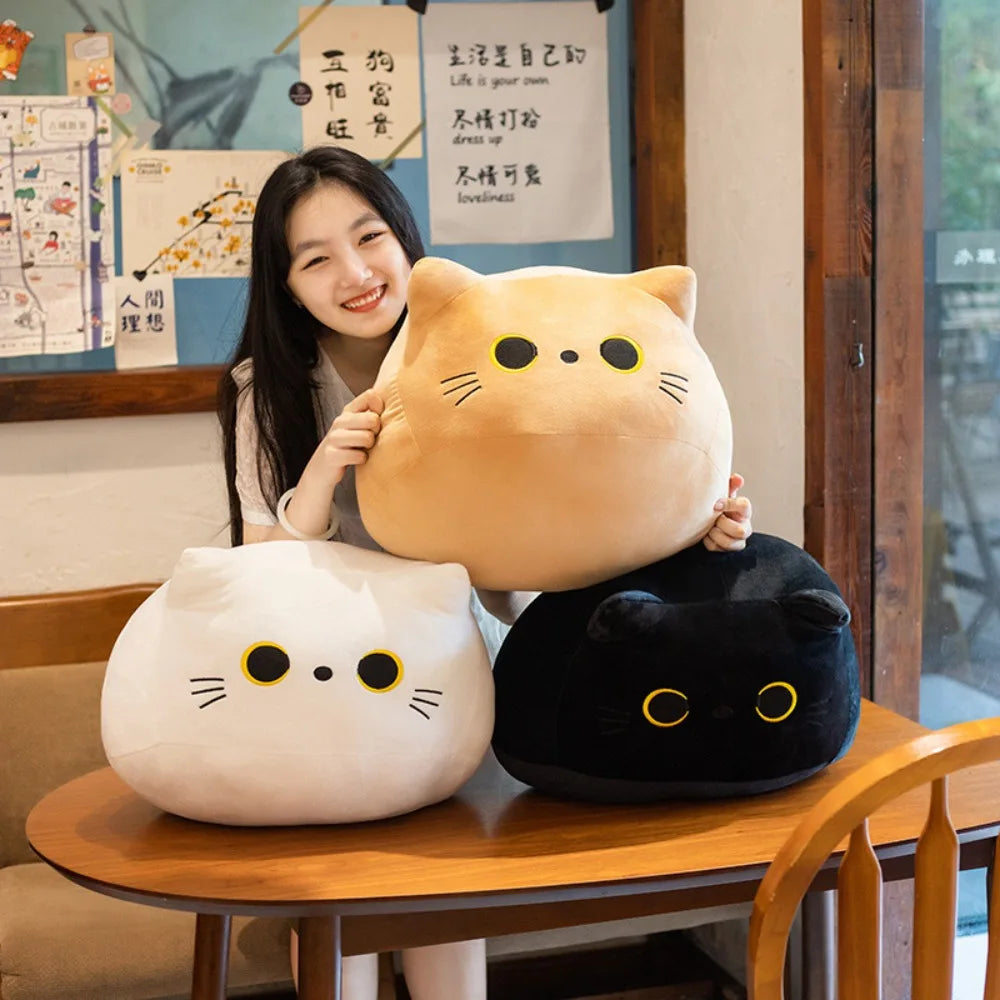 Louniy Cat Head Plush Pillow
