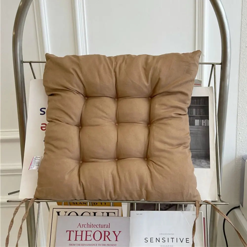 Louniy Linen Seat Cushion Square Backrest Pad