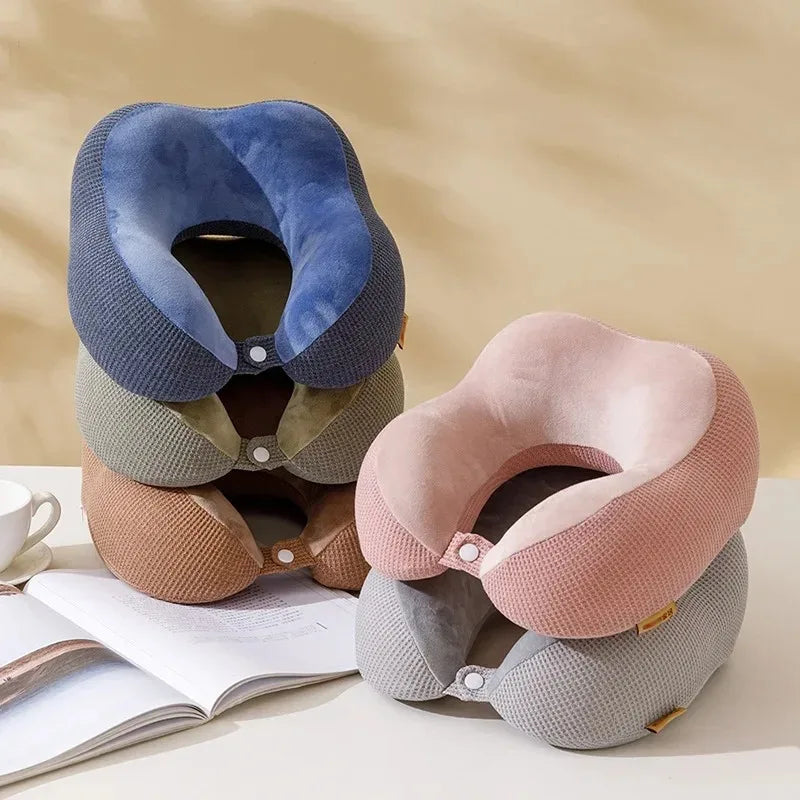 Louniy U-Shaped Memory Foam Neck Pillow