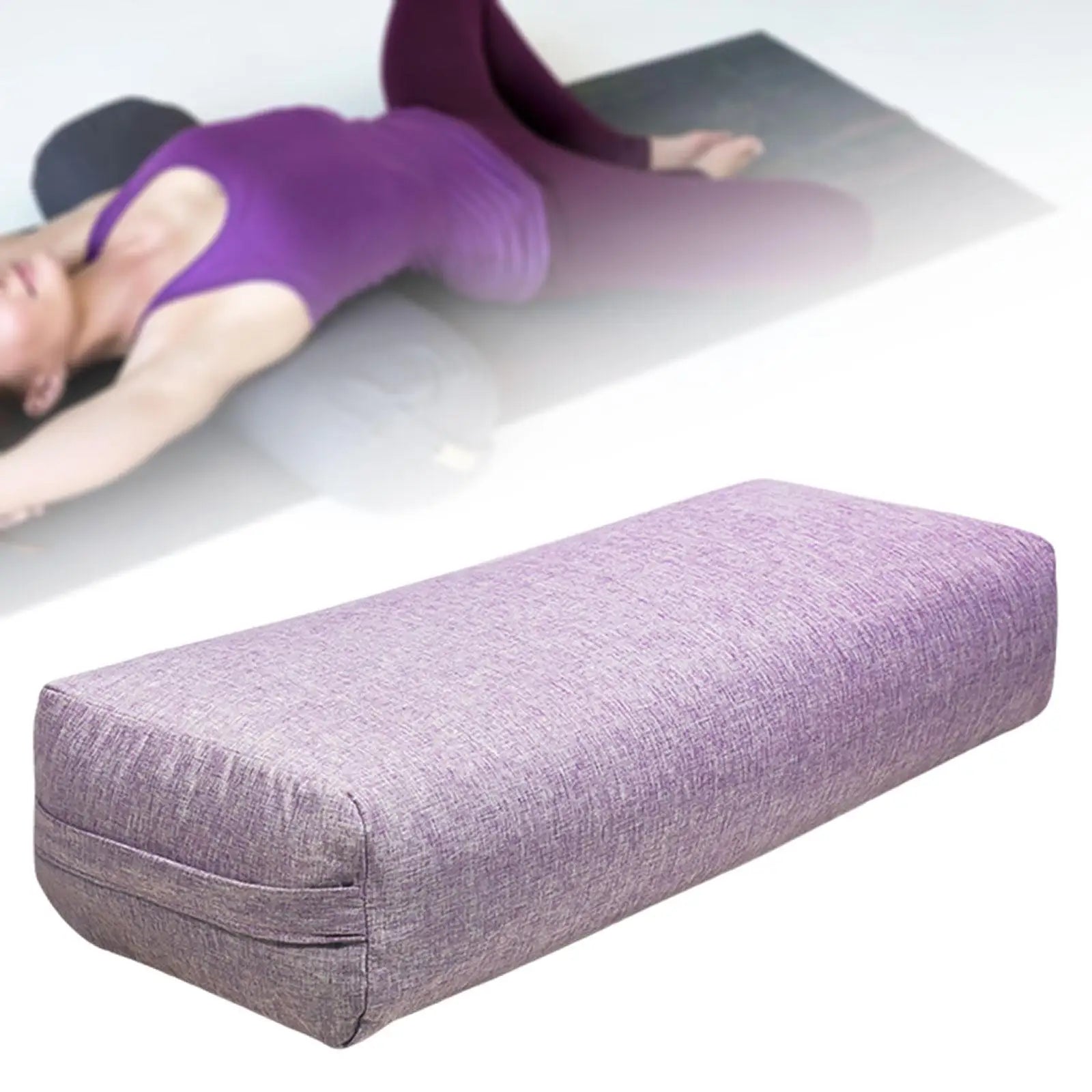 Louniy Yoga Bolster Pillow with Carry Handle