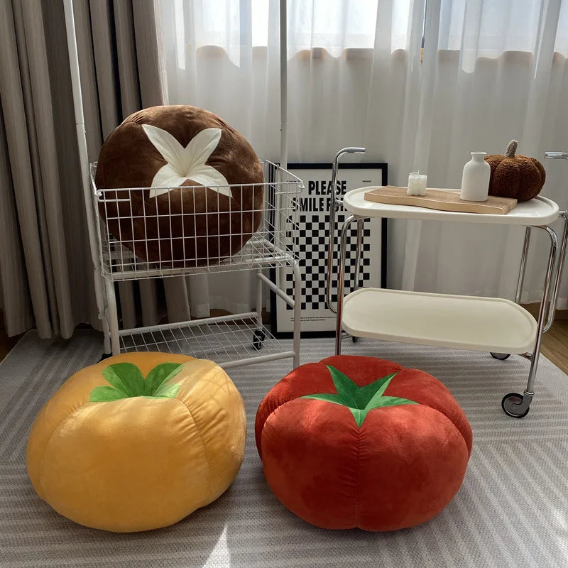 Tomato-Shaped Plush Cushion